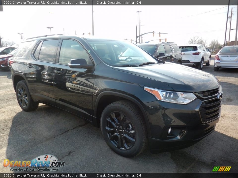 2021 Chevrolet Traverse RS Graphite Metallic / Jet Black Photo #3