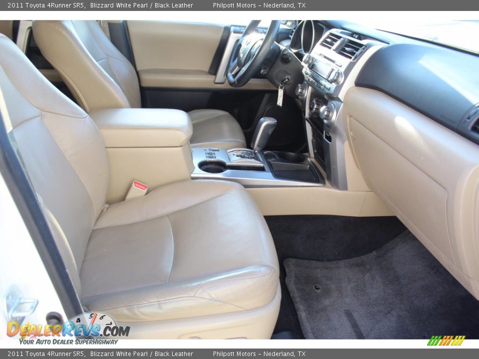 2011 Toyota 4Runner SR5 Blizzard White Pearl / Black Leather Photo #25