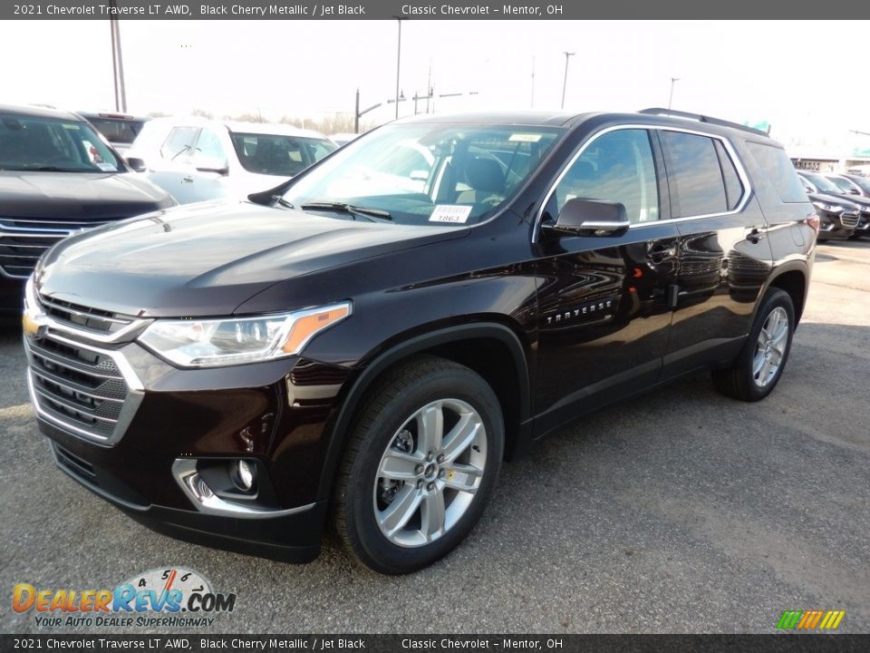 2021 Chevrolet Traverse LT AWD Black Cherry Metallic / Jet Black Photo #1