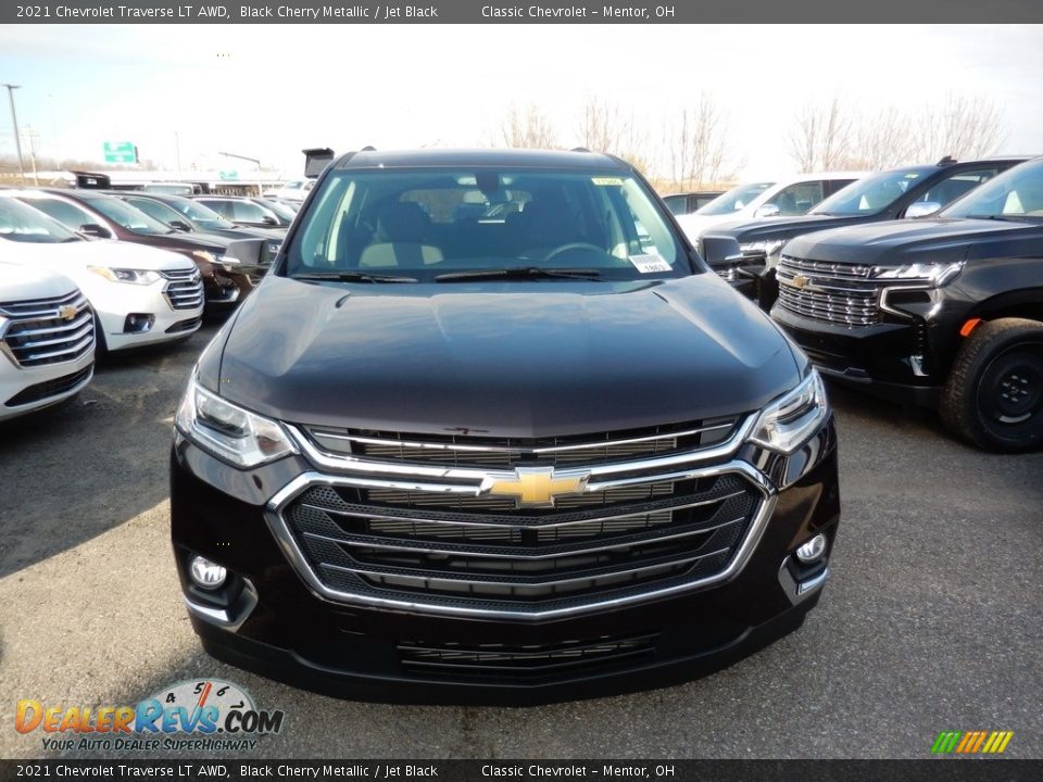 2021 Chevrolet Traverse LT AWD Black Cherry Metallic / Jet Black Photo #2