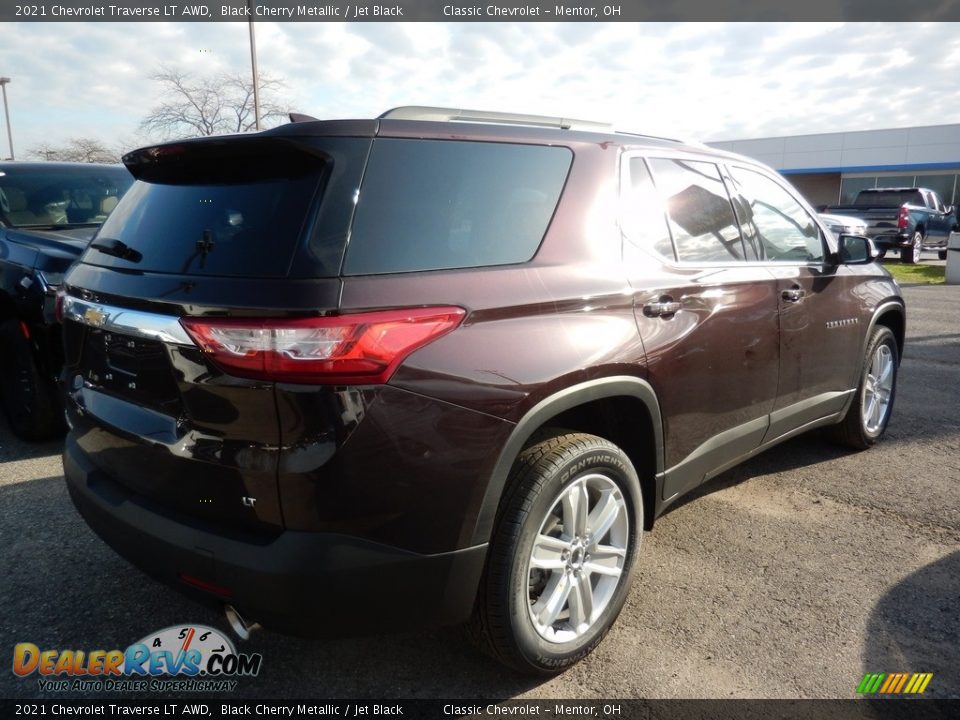 2021 Chevrolet Traverse LT AWD Black Cherry Metallic / Jet Black Photo #4