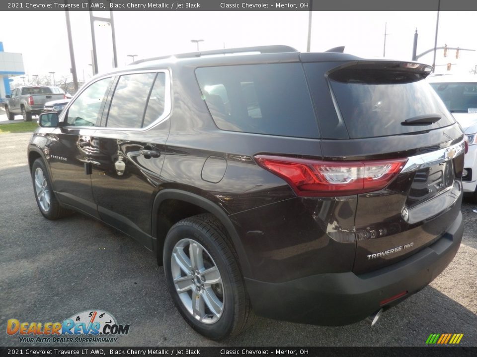 2021 Chevrolet Traverse LT AWD Black Cherry Metallic / Jet Black Photo #5