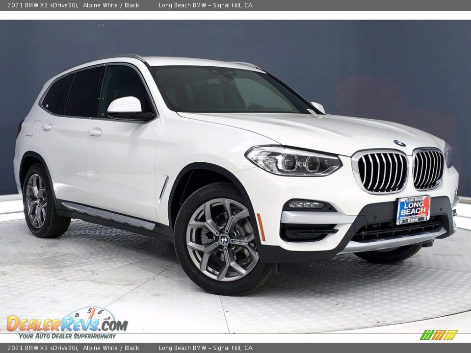 2021 BMW X3 sDrive30i Alpine White / Black Photo #19