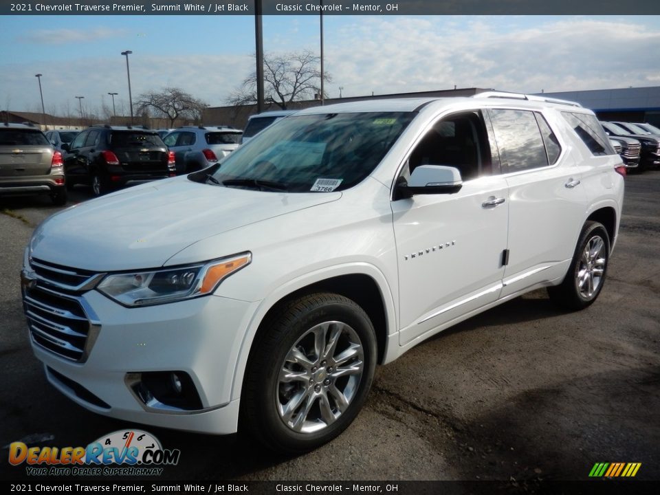 2021 Chevrolet Traverse Premier Summit White / Jet Black Photo #1