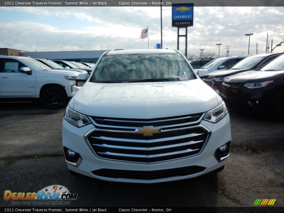 2021 Chevrolet Traverse Premier Summit White / Jet Black Photo #2