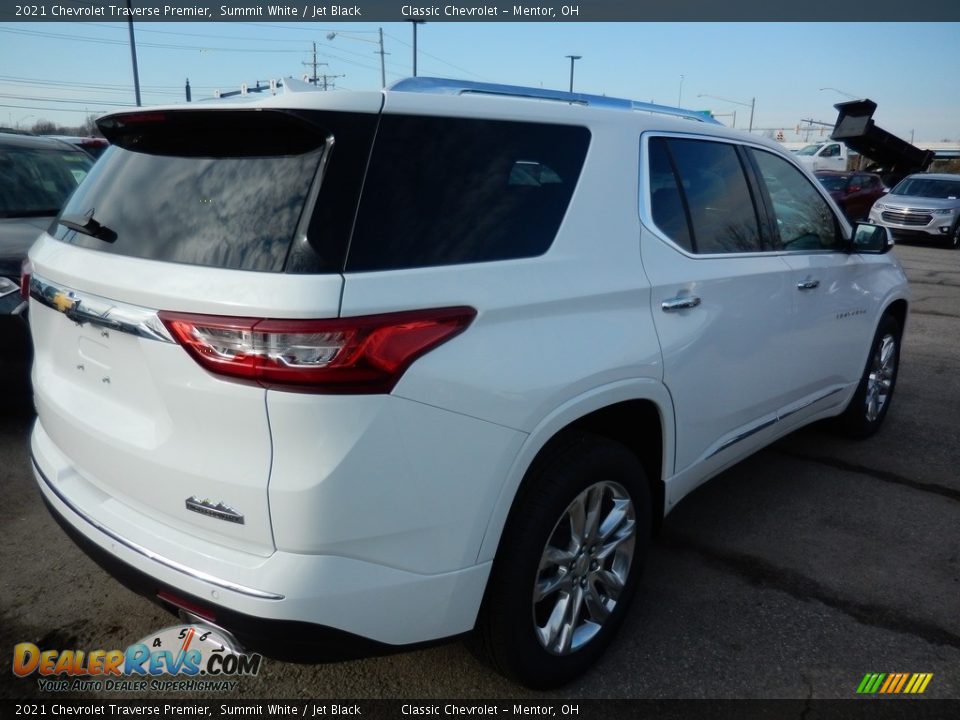 2021 Chevrolet Traverse Premier Summit White / Jet Black Photo #4