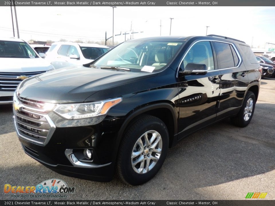 2021 Chevrolet Traverse LT Mosaic Black Metallic / Dark Atmosphere/­Medium Ash Gray Photo #1