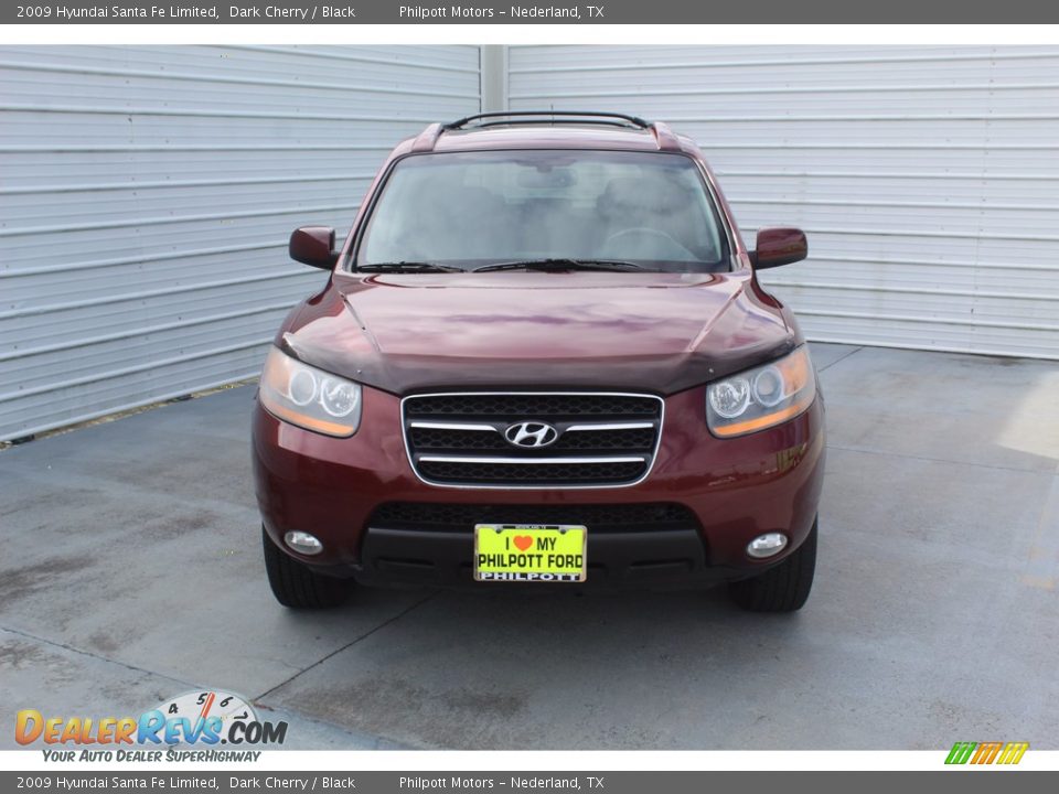 2009 Hyundai Santa Fe Limited Dark Cherry / Black Photo #3