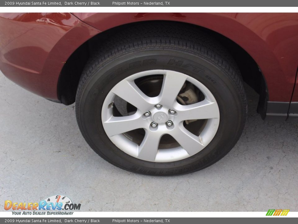 2009 Hyundai Santa Fe Limited Dark Cherry / Black Photo #5