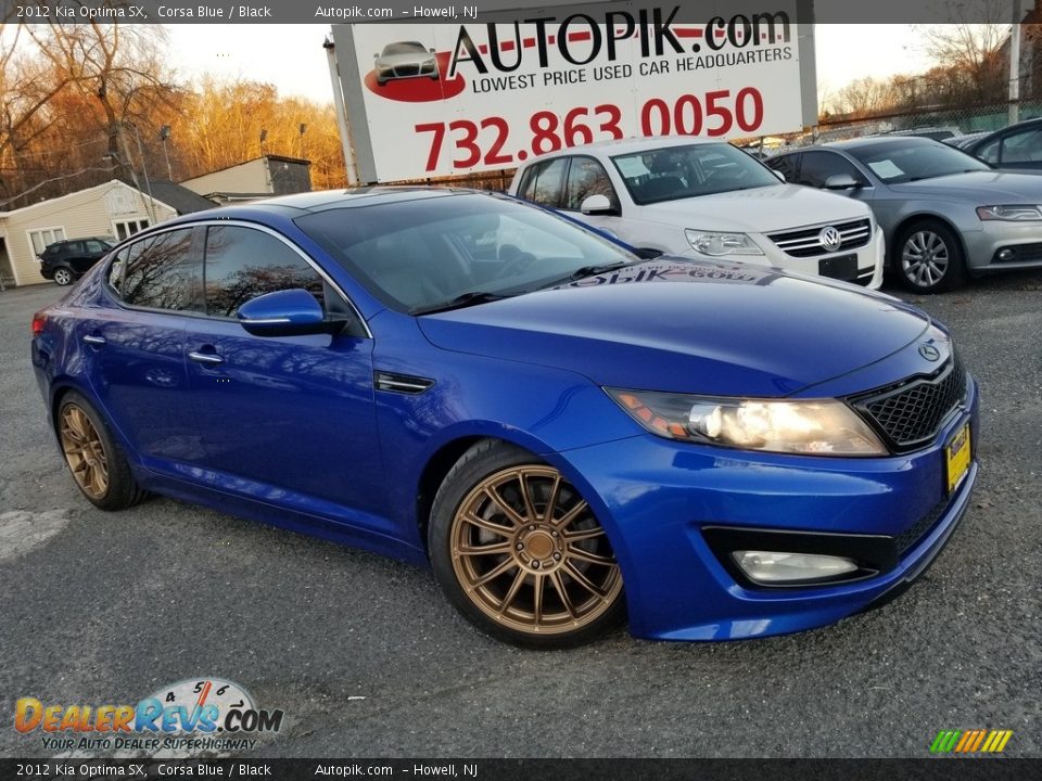 2012 Kia Optima SX Corsa Blue / Black Photo #1