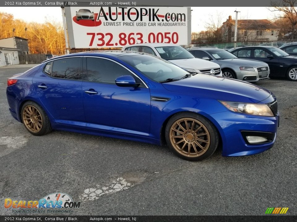 2012 Kia Optima SX Corsa Blue / Black Photo #2