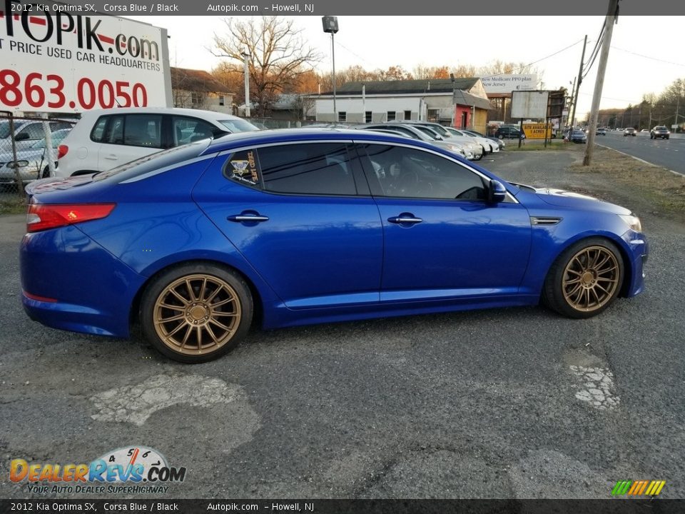 2012 Kia Optima SX Corsa Blue / Black Photo #3