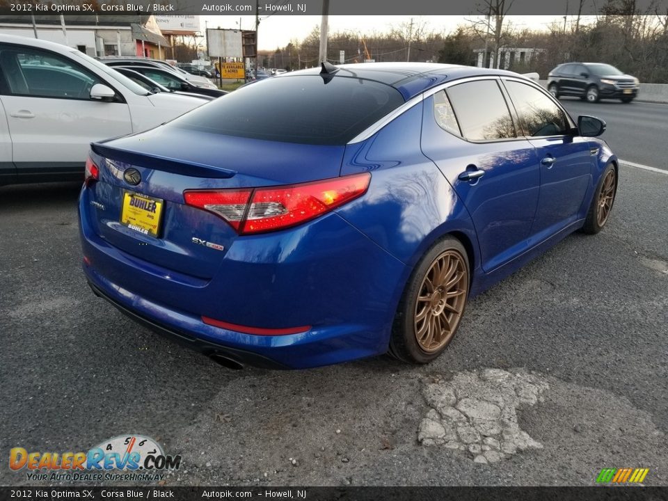 2012 Kia Optima SX Corsa Blue / Black Photo #4