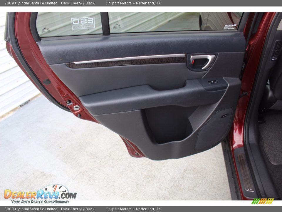 2009 Hyundai Santa Fe Limited Dark Cherry / Black Photo #18