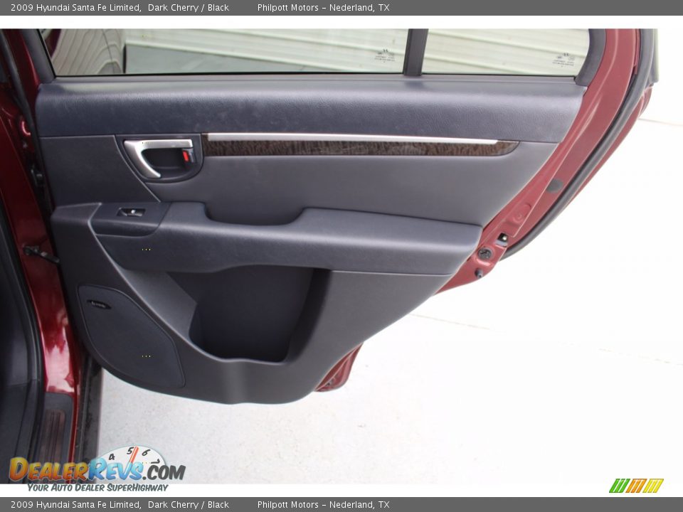 2009 Hyundai Santa Fe Limited Dark Cherry / Black Photo #23
