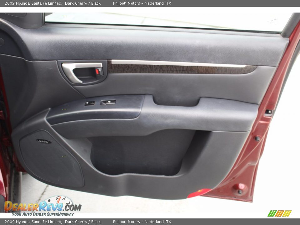 2009 Hyundai Santa Fe Limited Dark Cherry / Black Photo #25