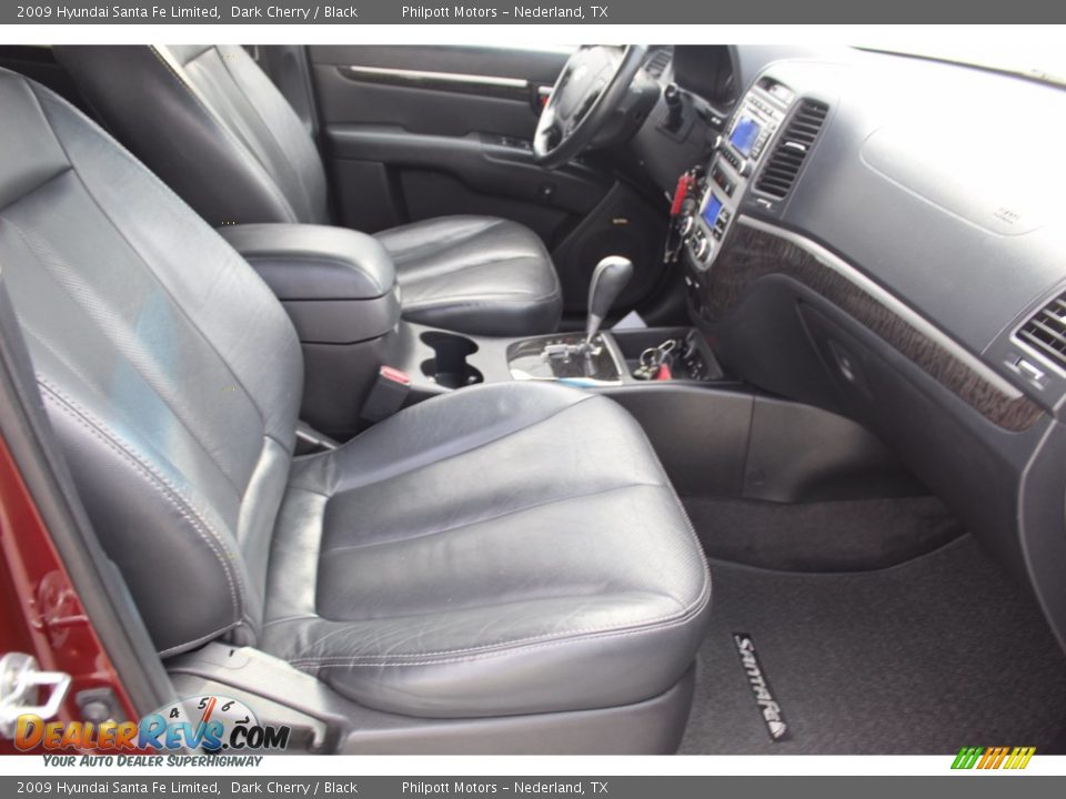 2009 Hyundai Santa Fe Limited Dark Cherry / Black Photo #26