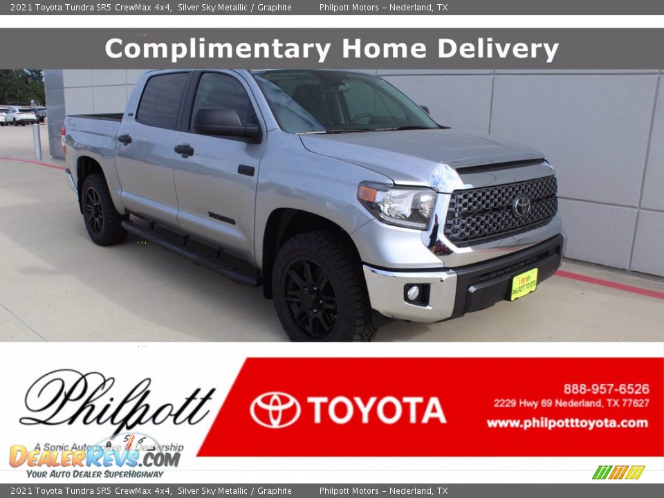 2021 Toyota Tundra SR5 CrewMax 4x4 Silver Sky Metallic / Graphite Photo #1