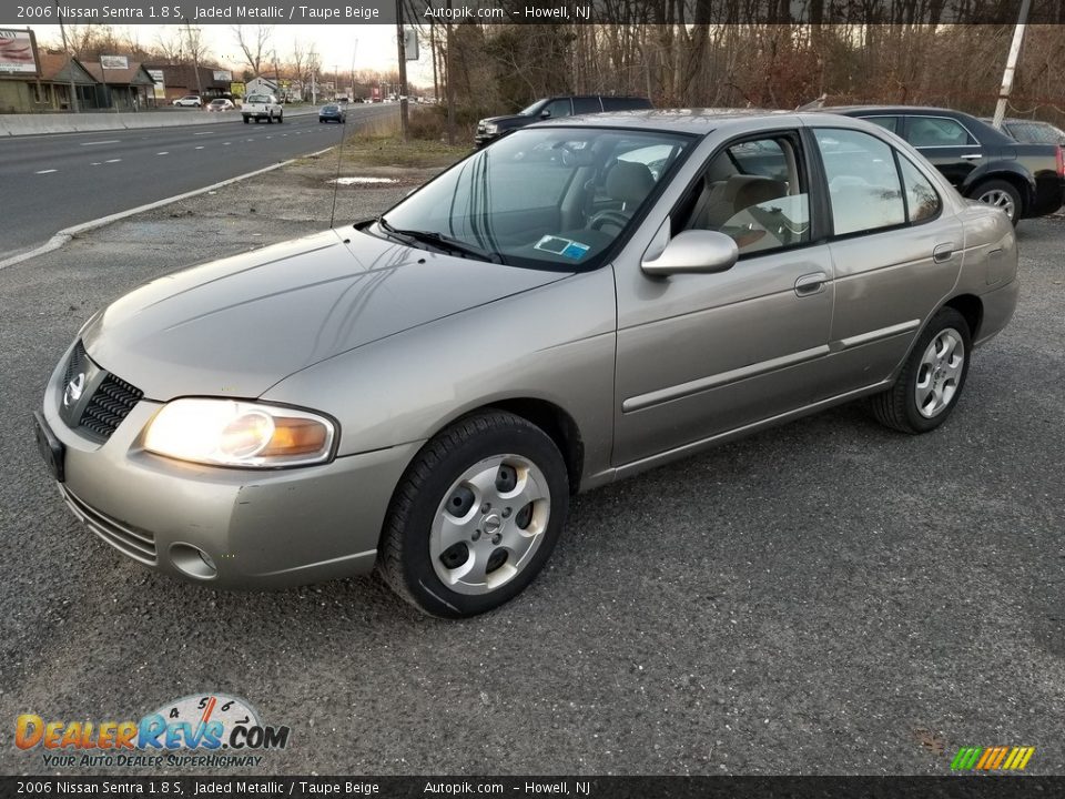 2006 Nissan Sentra 1.8 S Jaded Metallic / Taupe Beige Photo #6