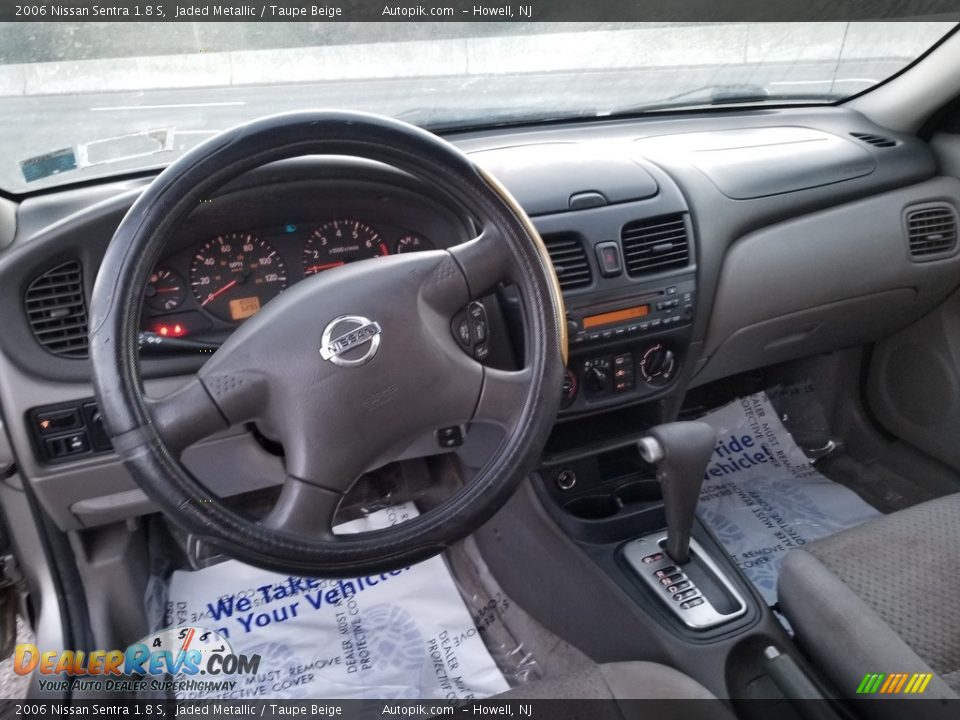 2006 Nissan Sentra 1.8 S Jaded Metallic / Taupe Beige Photo #9