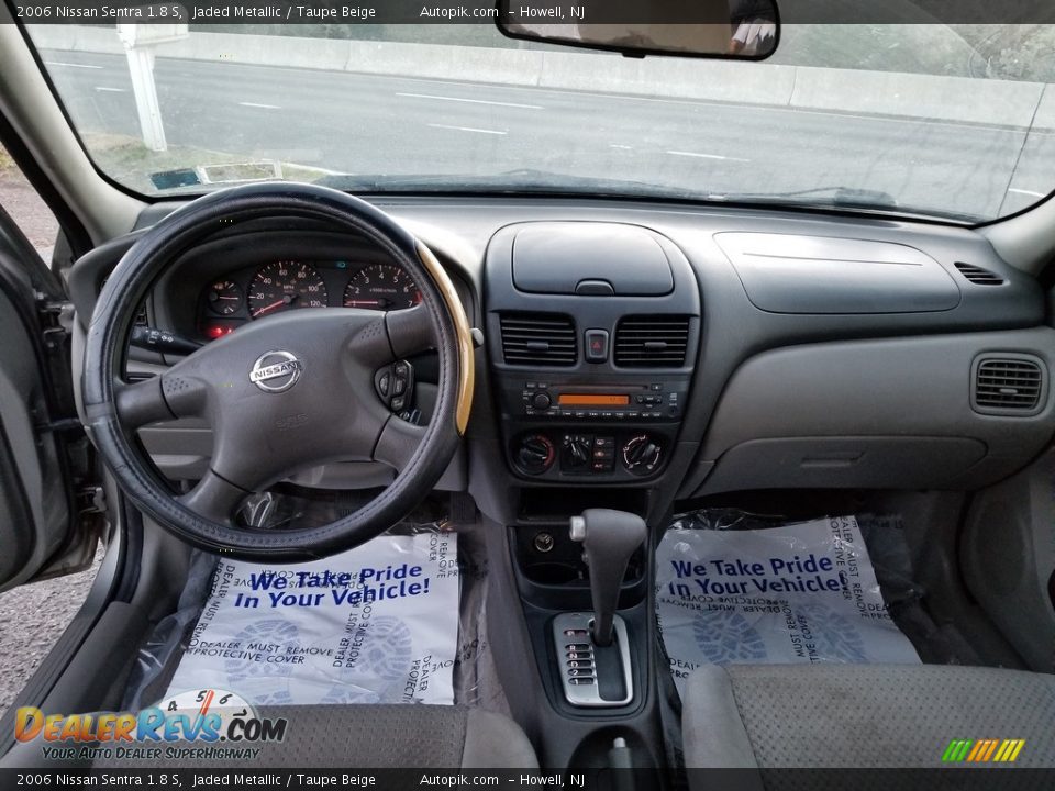 2006 Nissan Sentra 1.8 S Jaded Metallic / Taupe Beige Photo #10