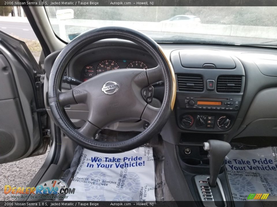 2006 Nissan Sentra 1.8 S Jaded Metallic / Taupe Beige Photo #12