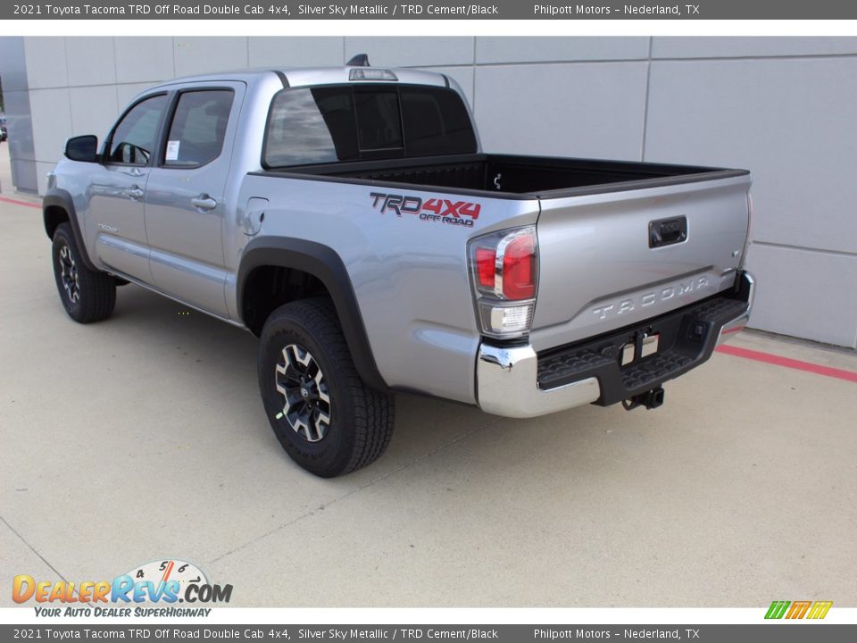 2021 Toyota Tacoma TRD Off Road Double Cab 4x4 Silver Sky Metallic / TRD Cement/Black Photo #6