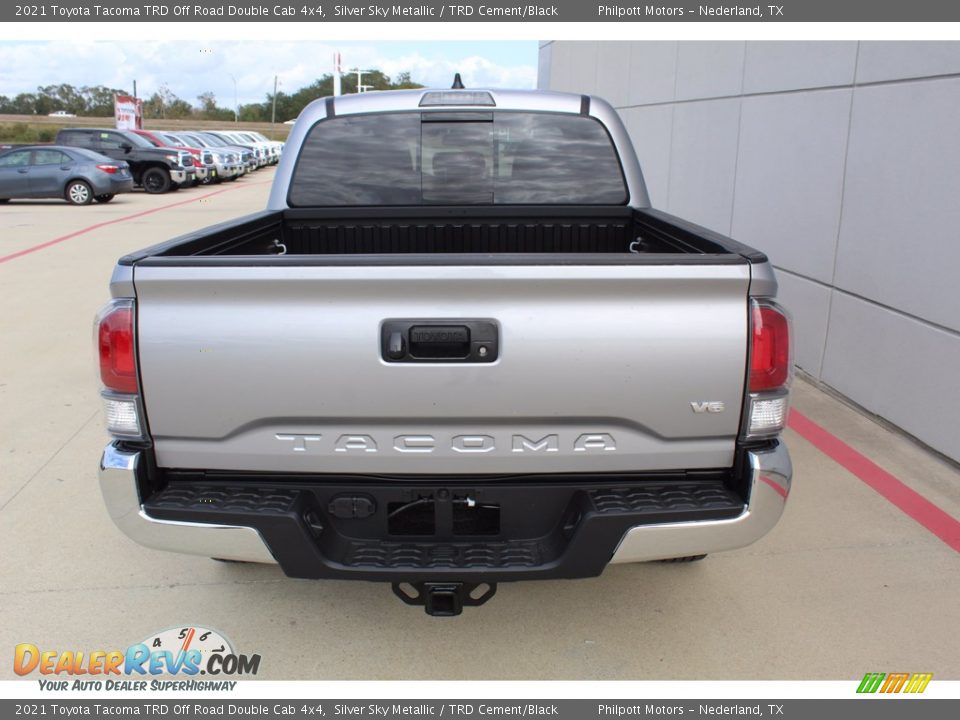 2021 Toyota Tacoma TRD Off Road Double Cab 4x4 Silver Sky Metallic / TRD Cement/Black Photo #7