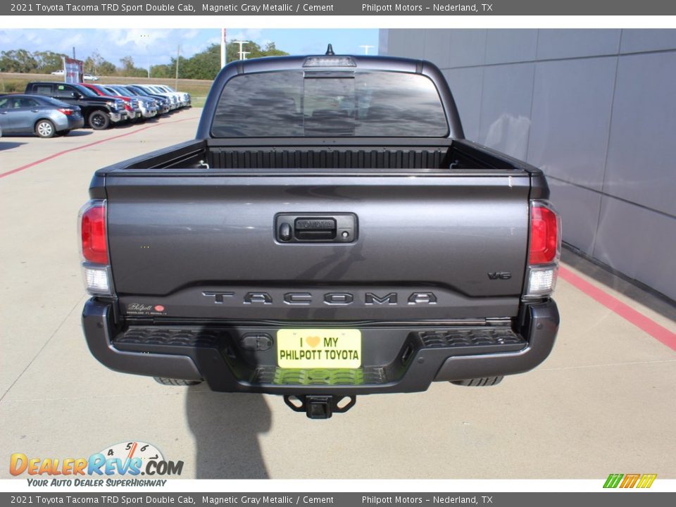 2021 Toyota Tacoma TRD Sport Double Cab Magnetic Gray Metallic / Cement Photo #7