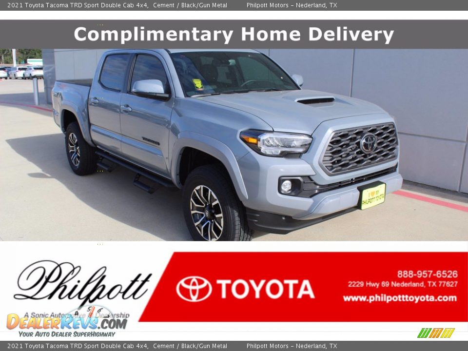 2021 Toyota Tacoma TRD Sport Double Cab 4x4 Cement / Black/Gun Metal Photo #1