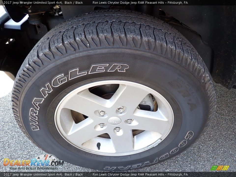 2017 Jeep Wrangler Unlimited Sport 4x4 Black / Black Photo #2