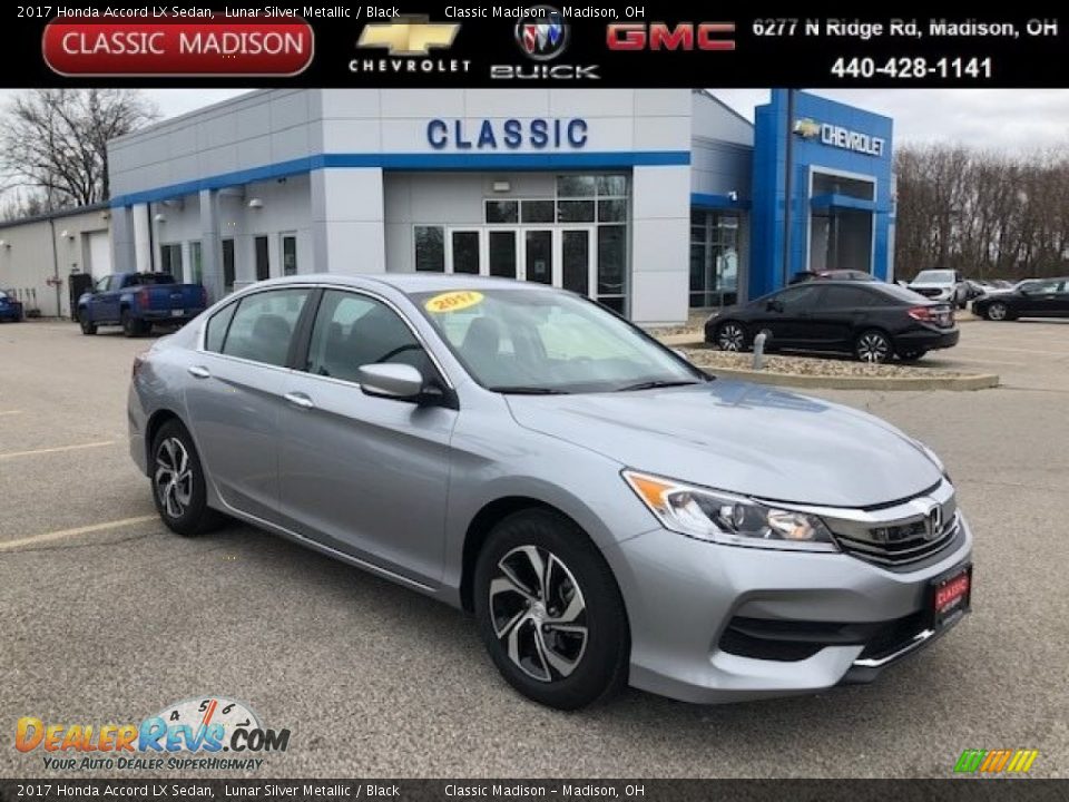 2017 Honda Accord LX Sedan Lunar Silver Metallic / Black Photo #1
