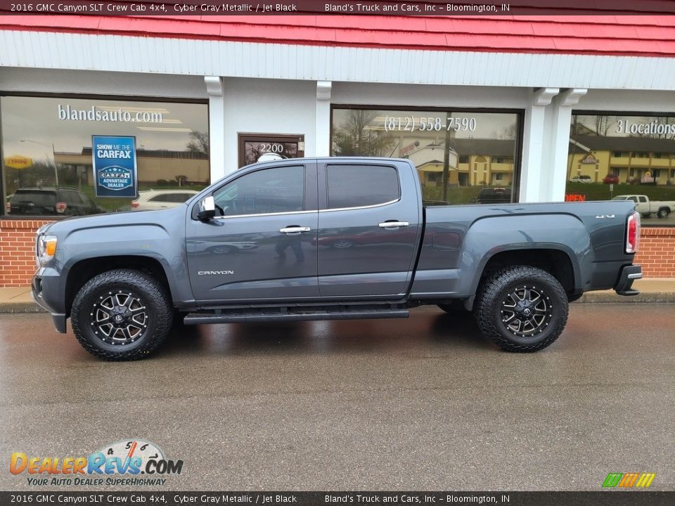 2016 GMC Canyon SLT Crew Cab 4x4 Cyber Gray Metallic / Jet Black Photo #1