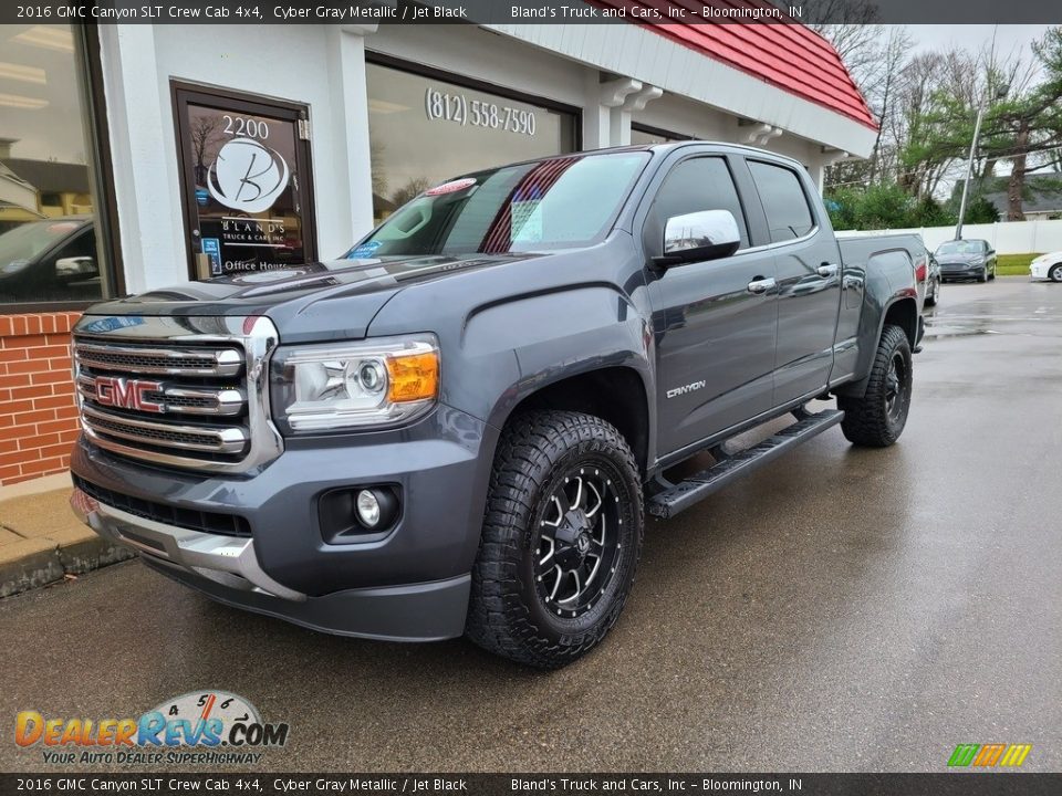 2016 GMC Canyon SLT Crew Cab 4x4 Cyber Gray Metallic / Jet Black Photo #2