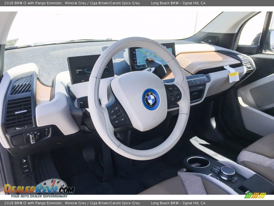 2018 BMW i3 with Range Extender Mineral Grey / Giga Brown/Carum Spice Grey Photo #5