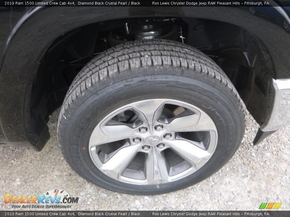 2019 Ram 1500 Limited Crew Cab 4x4 Diamond Black Crystal Pearl / Black Photo #9