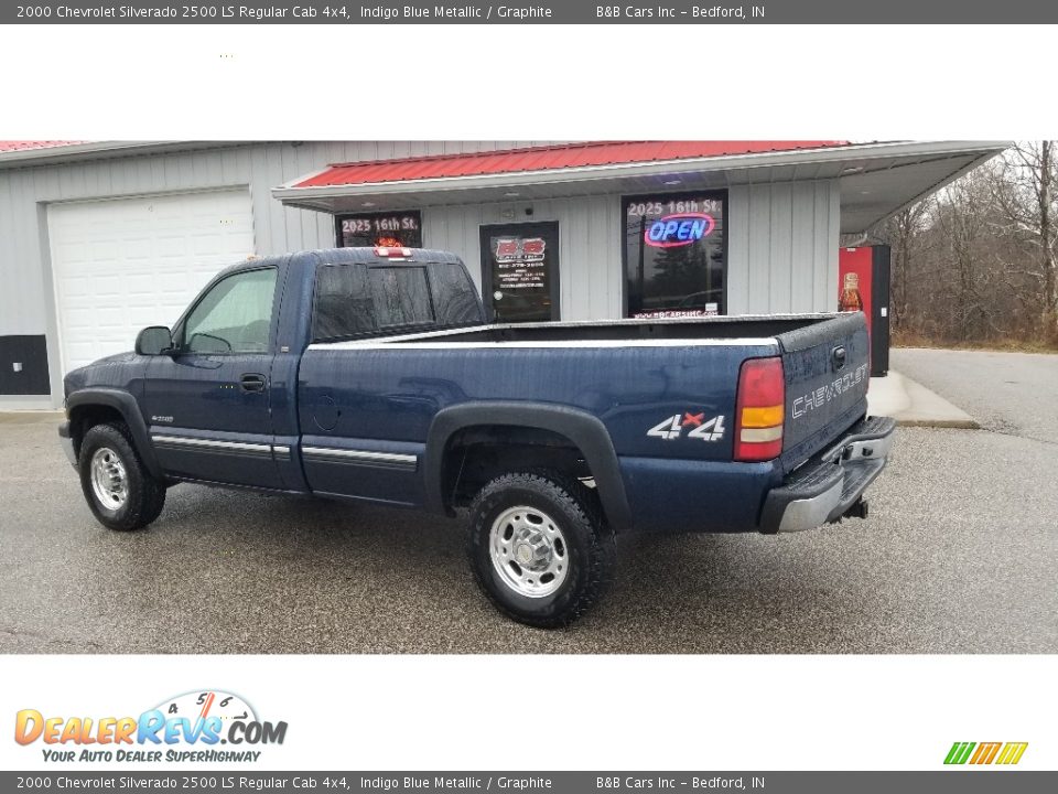 Indigo Blue Metallic 2000 Chevrolet Silverado 2500 LS Regular Cab 4x4 Photo #3