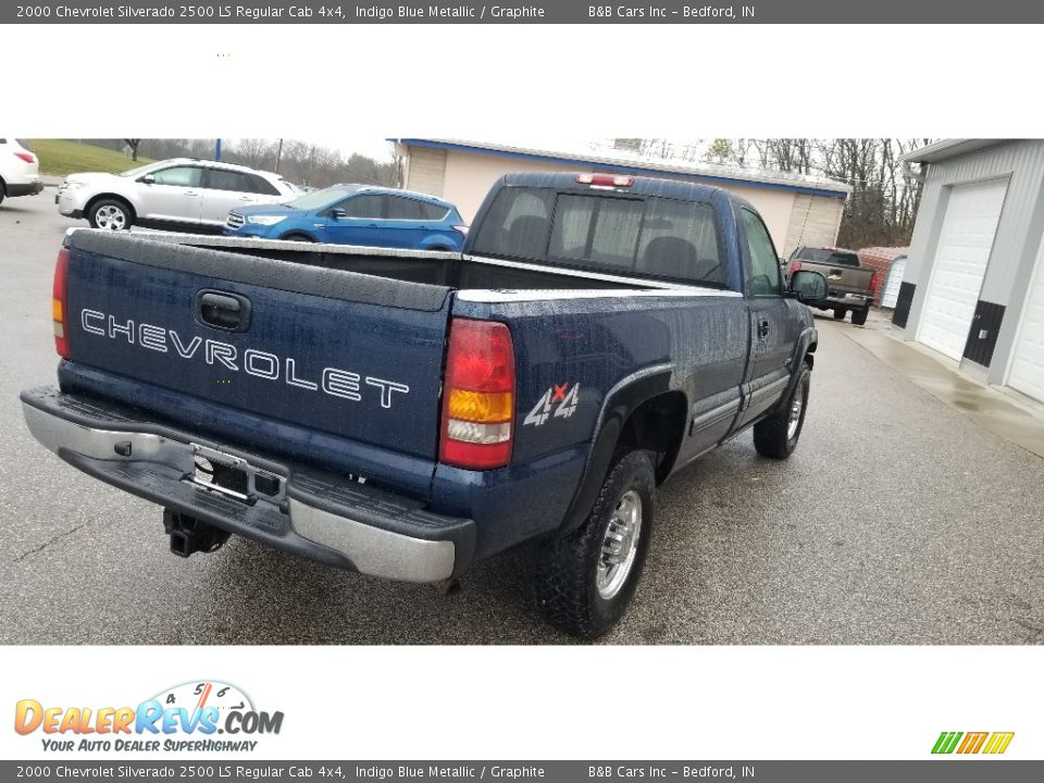 2000 Chevrolet Silverado 2500 LS Regular Cab 4x4 Indigo Blue Metallic / Graphite Photo #5