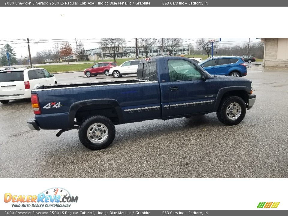 2000 Chevrolet Silverado 2500 LS Regular Cab 4x4 Indigo Blue Metallic / Graphite Photo #6