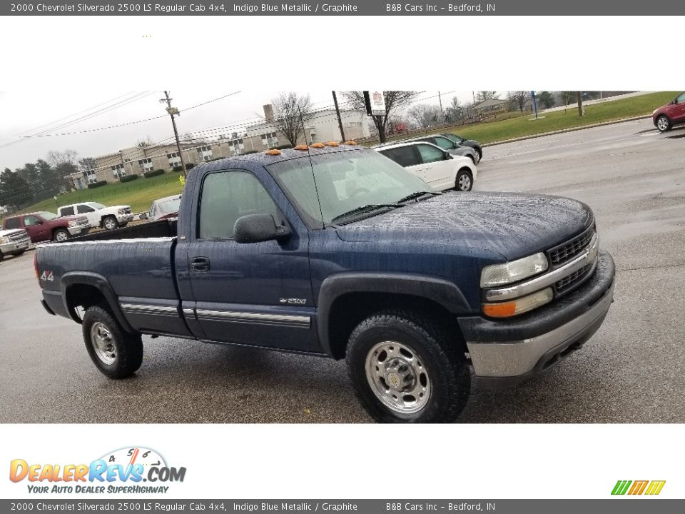 Indigo Blue Metallic 2000 Chevrolet Silverado 2500 LS Regular Cab 4x4 Photo #7