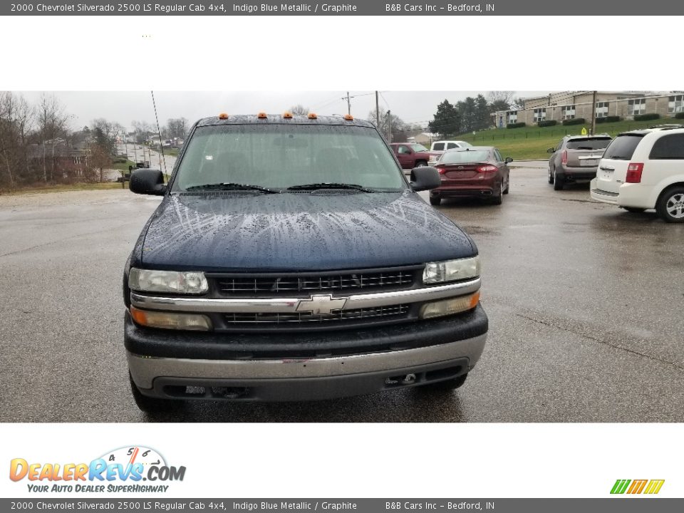 2000 Chevrolet Silverado 2500 LS Regular Cab 4x4 Indigo Blue Metallic / Graphite Photo #8