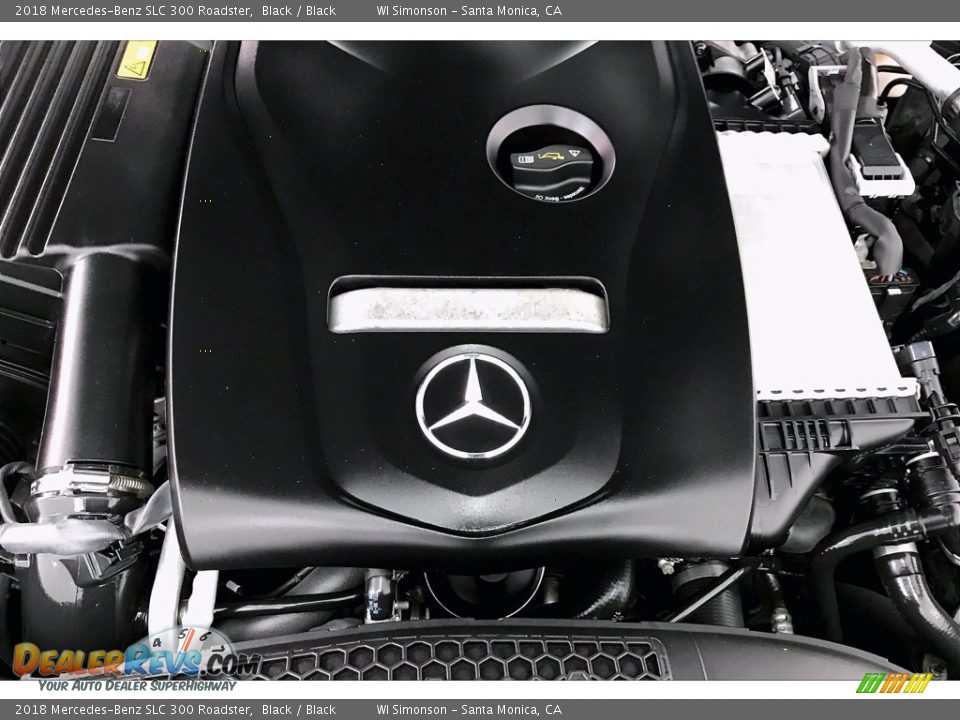 2018 Mercedes-Benz SLC 300 Roadster Black / Black Photo #30