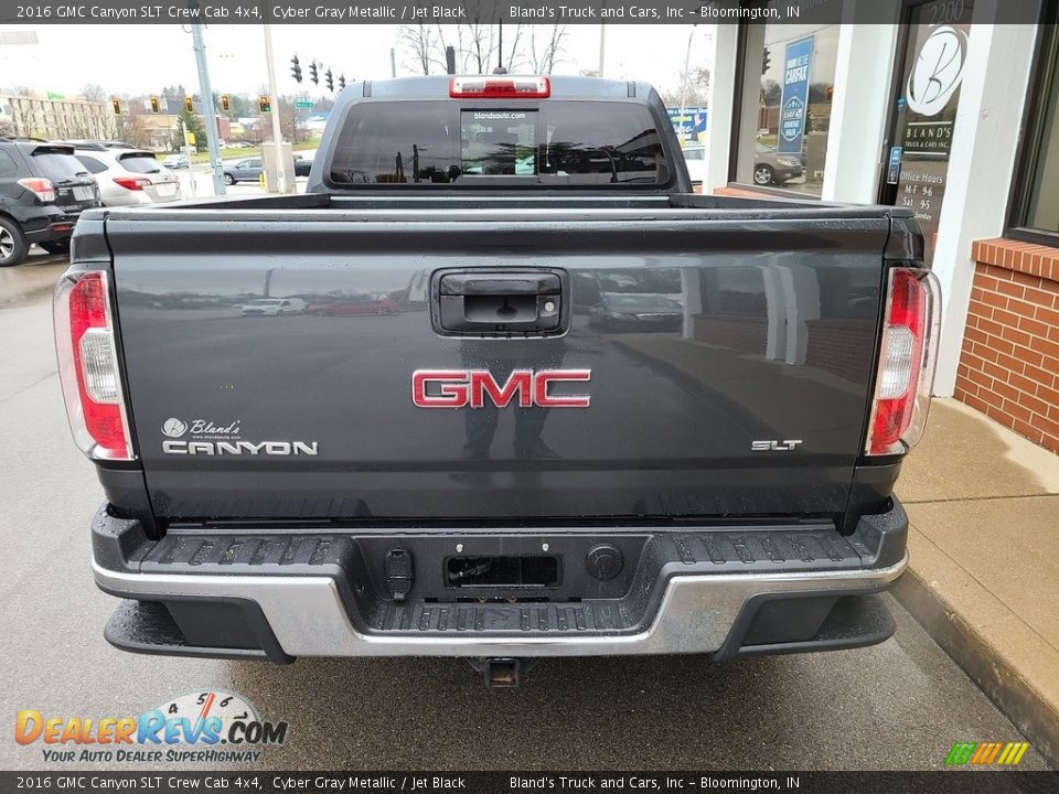 2016 GMC Canyon SLT Crew Cab 4x4 Cyber Gray Metallic / Jet Black Photo #35