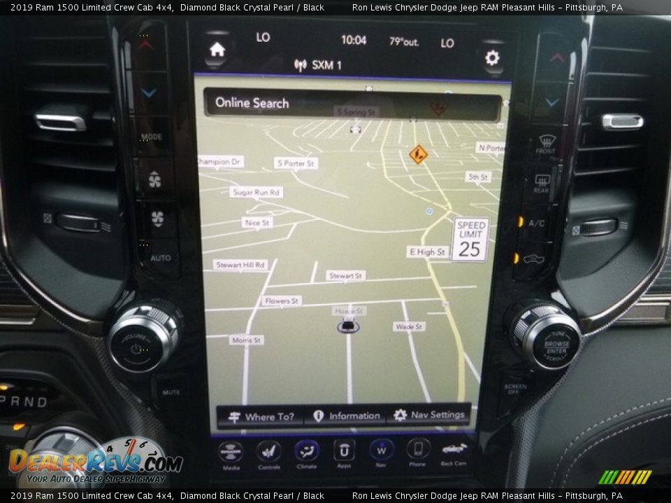 2019 Ram 1500 Limited Crew Cab 4x4 Diamond Black Crystal Pearl / Black Photo #19