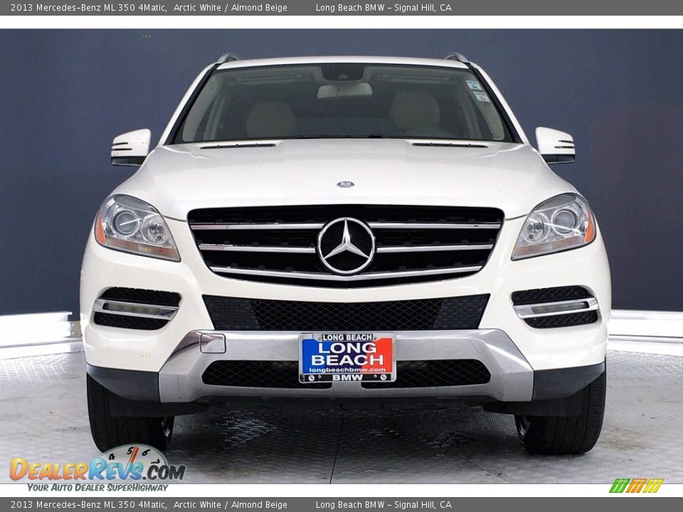 2013 Mercedes-Benz ML 350 4Matic Arctic White / Almond Beige Photo #2