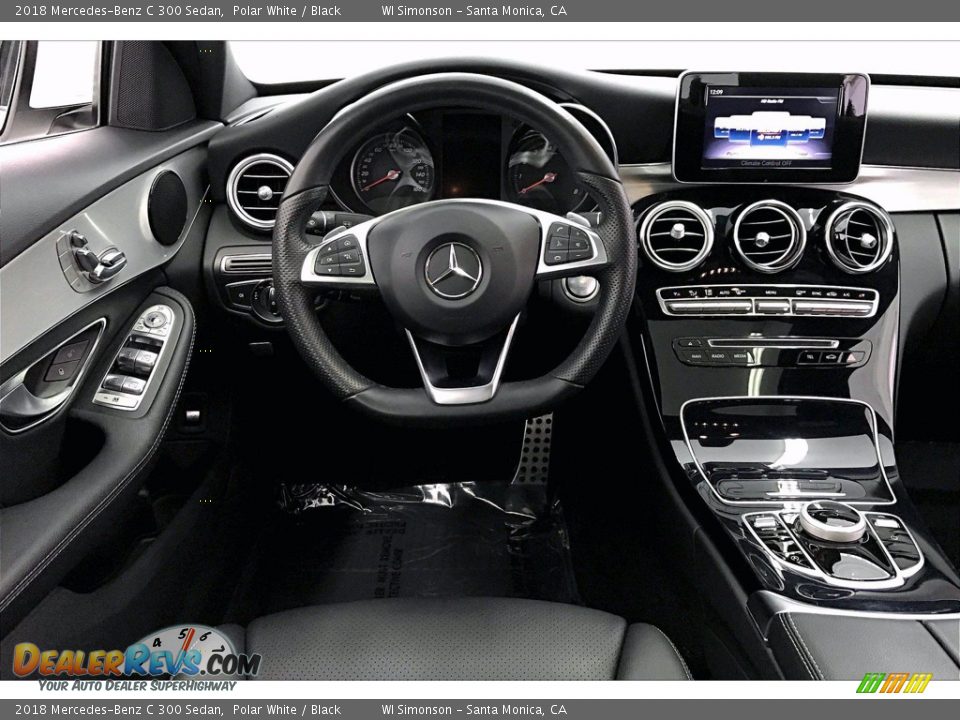 2018 Mercedes-Benz C 300 Sedan Polar White / Black Photo #4