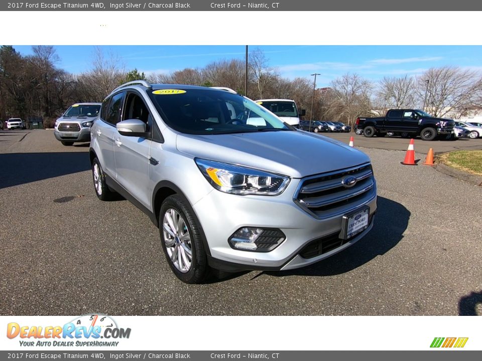 2017 Ford Escape Titanium 4WD Ingot Silver / Charcoal Black Photo #1