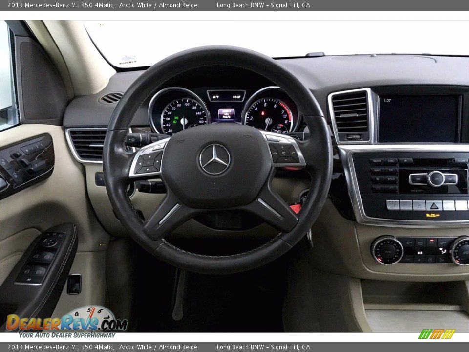 2013 Mercedes-Benz ML 350 4Matic Arctic White / Almond Beige Photo #4