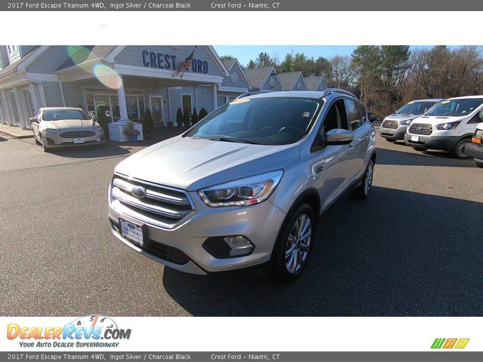 2017 Ford Escape Titanium 4WD Ingot Silver / Charcoal Black Photo #3