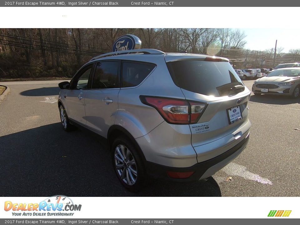 2017 Ford Escape Titanium 4WD Ingot Silver / Charcoal Black Photo #5